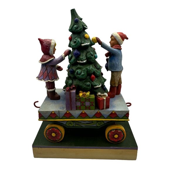 Jim Shore Heartwood Creek On Track With All The Trimmings Christmas Figurine - Picture 3 of 7